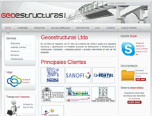 Tablet Screenshot of geoestructuras.com